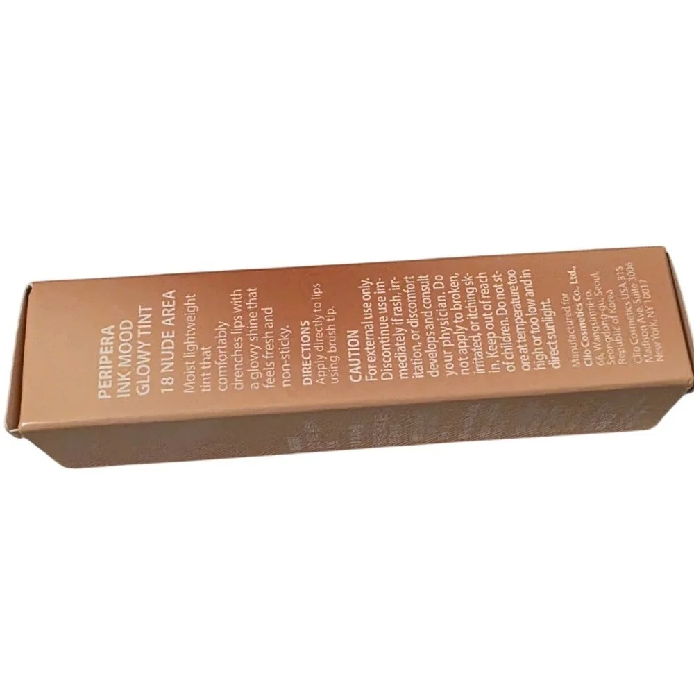 Peripera Ink Mood Glowy Tint 18‎ Nude Area Lip Gloss K-Beauty 4g New Boxed